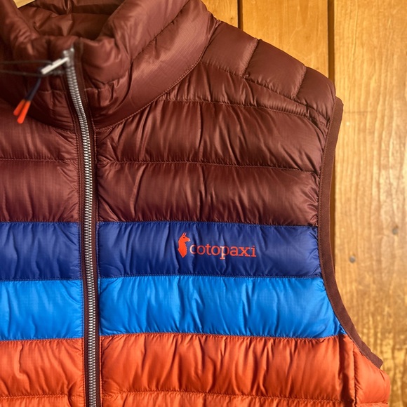 NWT Cotipaxi Fuego Down Puffy Vest in Chestnut and Spice Men’s Large - Picture 4 of 8